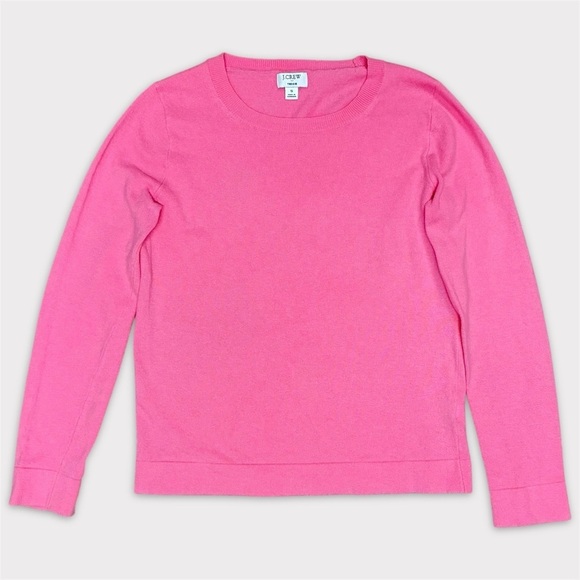 J. Crew Sweaters - J.Crew Teddie Merino Wool Blend Crewneck Sweater Pink Size S EUC
